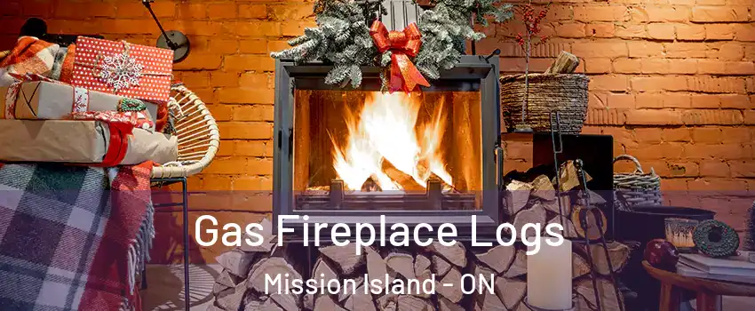  Gas Fireplace Logs Mission Island - ON