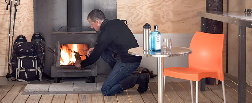Open Hearth Wood Fireplace Installation in Hillcrest Park, ON